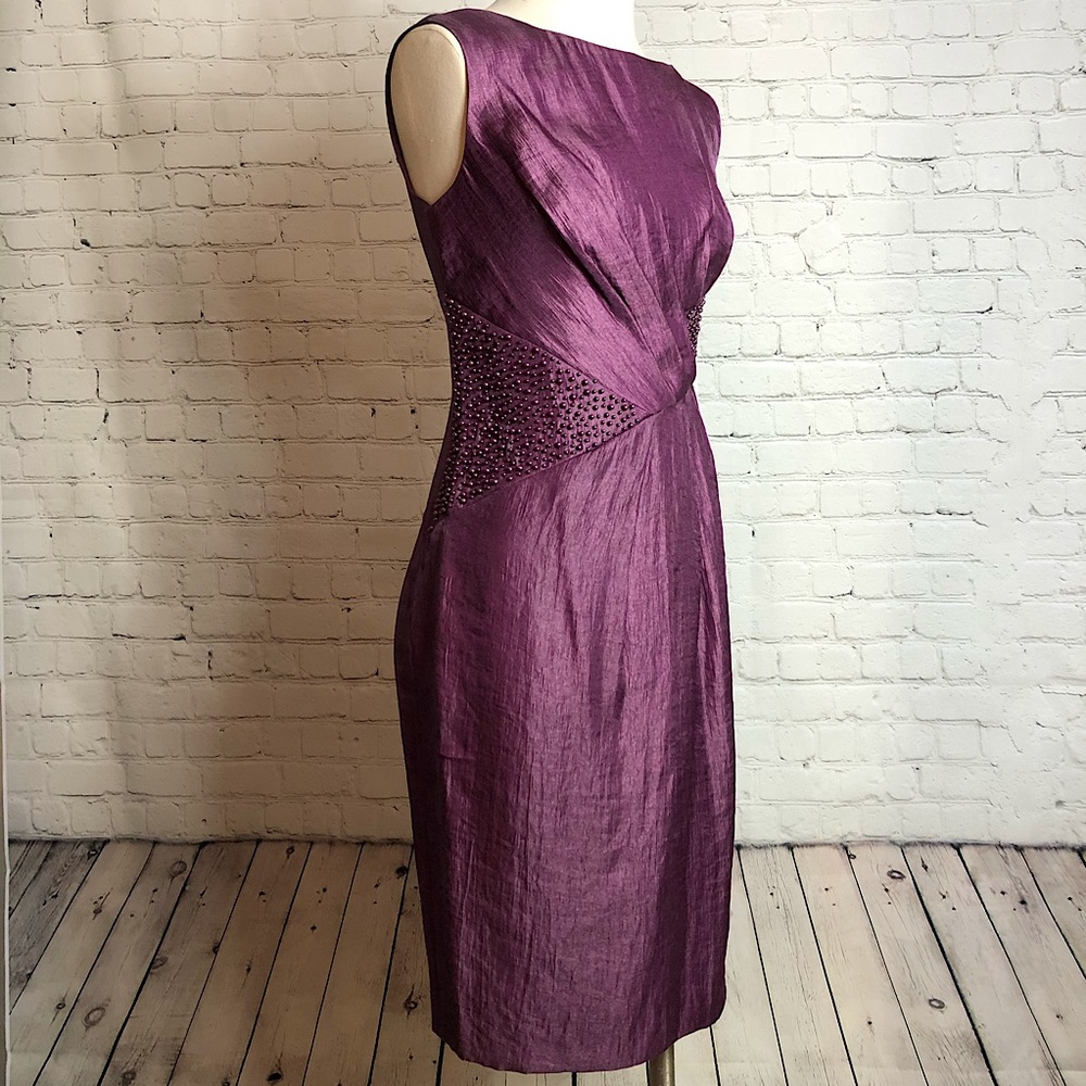 BNWT Adrianna Papell Purple Cocktail Elegant Dress